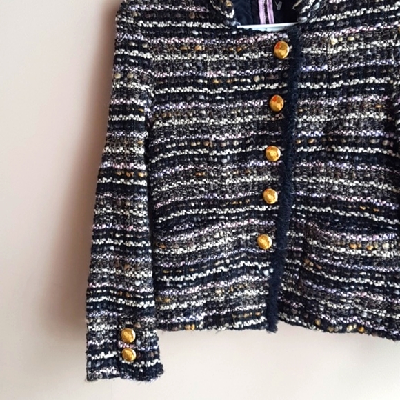 SONIA BOGNER Germany Boucle Tweed Jacket Size 38 or 8 - Picture 4 of 10